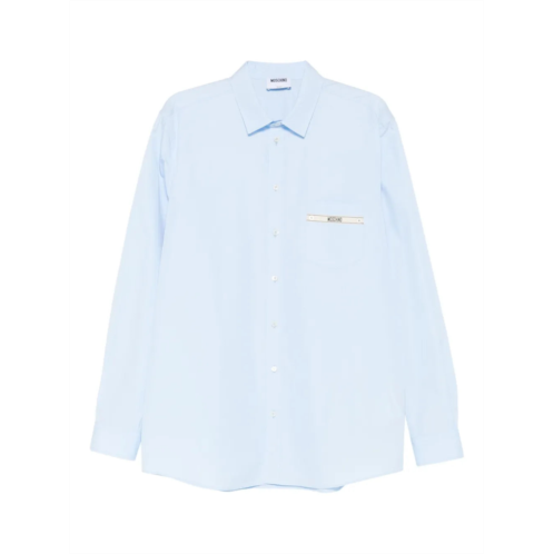 MOSCHINO tailored white shirt with button-down front