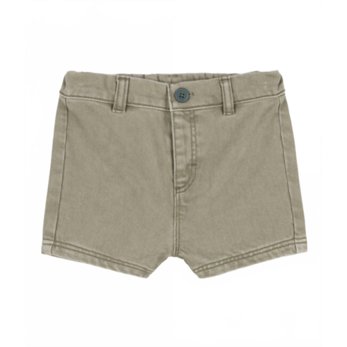 Petit Bateau baby denim shorts in green