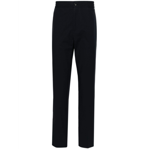 ETRO navy blue stretch-cotton trousers