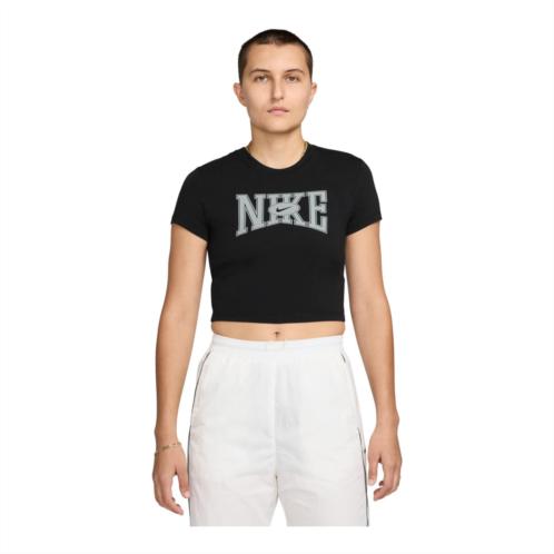 NIKE womens sportswear slim cropped t-shirt