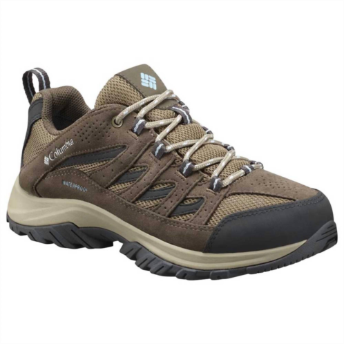 Columbia womens crestwood waterproof in pebble/ oxygen