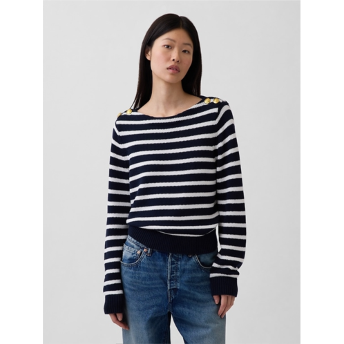Gap 100% Cotton Relaxed Boatneck Sweater