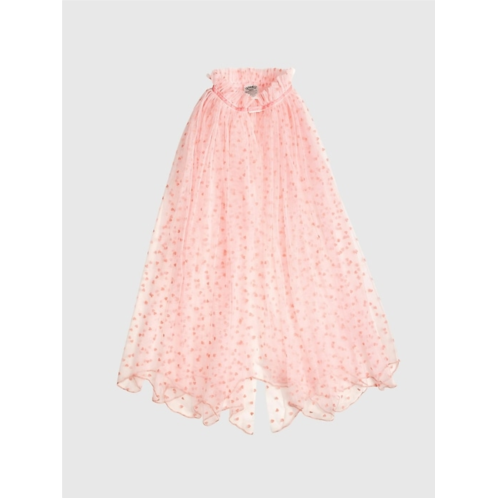 Gap Sweet Wink Flocked Heart Valentines Day Cape