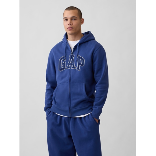 Gap Adult VintageSoft Arch Logo Zip Hoodie