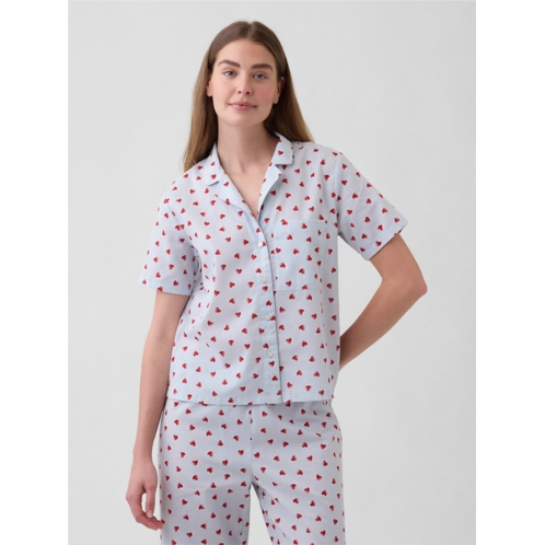 Gap Print Poplin PJ Shirt