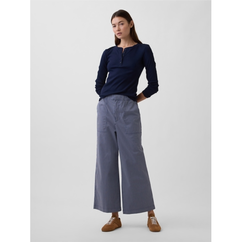 Gap High Rise Easy Wide-Leg Khakis