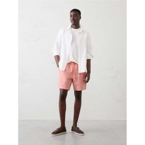 bananarepublic Standard-Fit 7 Linen-Blend Deck Short