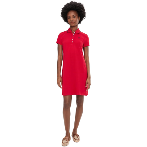 U.S. Polo ASSN. Tipped Polo Dress