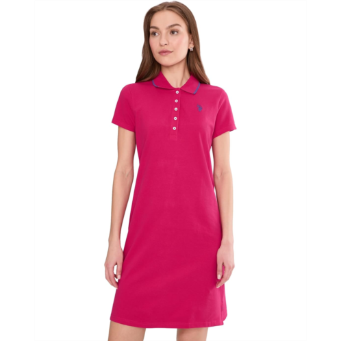 U.S. Polo ASSN. Tipped Polo Dress