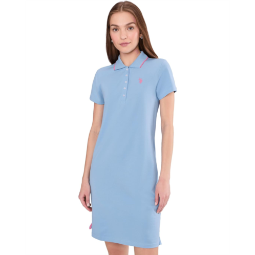 U.S. Polo ASSN. Tipped Polo Dress