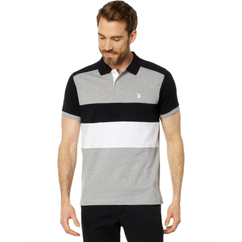 U.S. Polo ASSN. Slim Fit Chest Stripe Color-Block Polo