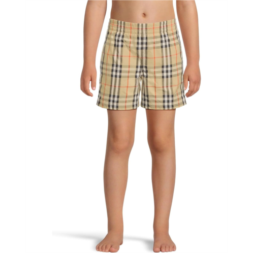 Burberry Kids Atticus Check Swimshort (Big Kid)