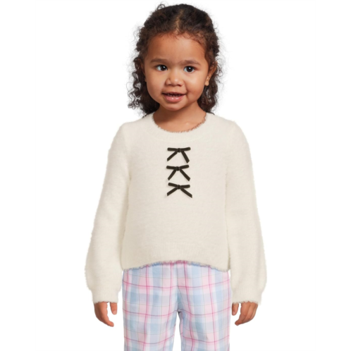 Janie and Jack Fuzzy Mini Bow Sweater (Infant)