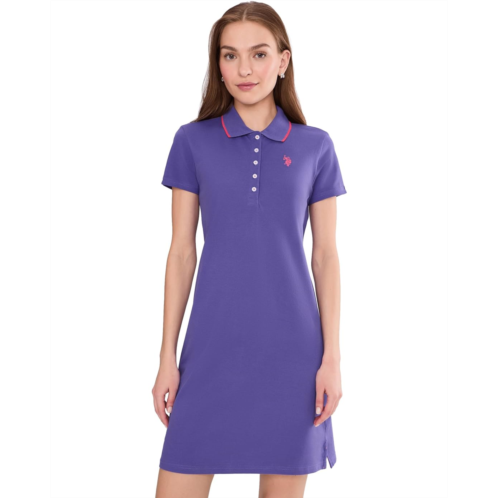 U.S. Polo ASSN. Tipped Polo Dress