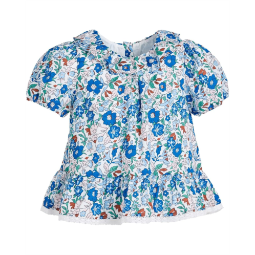 Janie and Jack Floral Ruffle Hem Blouse (Toddler/Little Kid/Big Kid)
