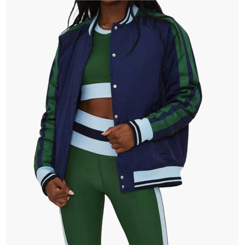 Beach Riot flight jacket in blue-green