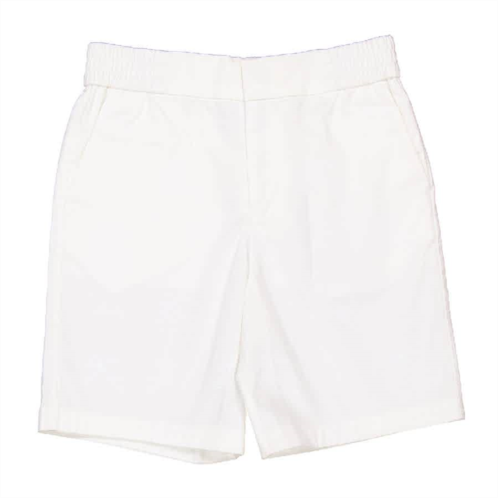 Burberry kids white romeo ekd cotton chino shorts