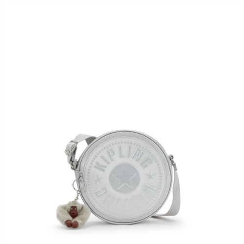 Kipling fernanda circle metallic crossbody bag