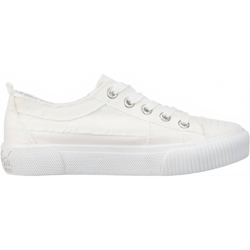 BLOWFISH womens clay sneaker in white smoked