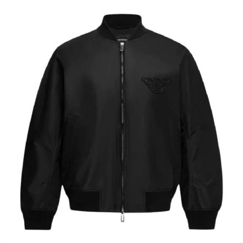 Emporio Armani stoned logo design blouson jacket