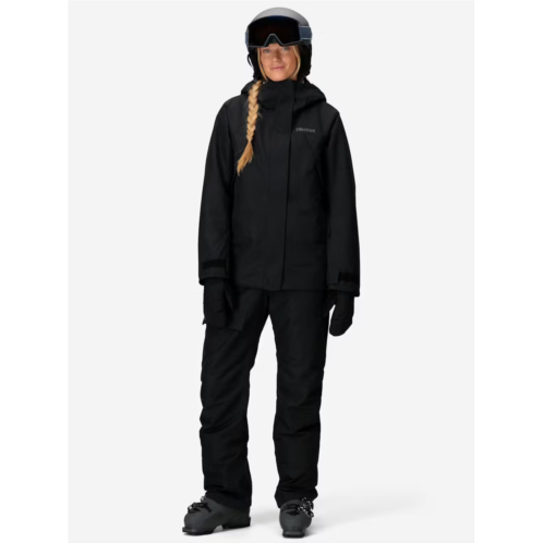 Marmot womens glades ski jacket black waterproof insulated full zip fts693