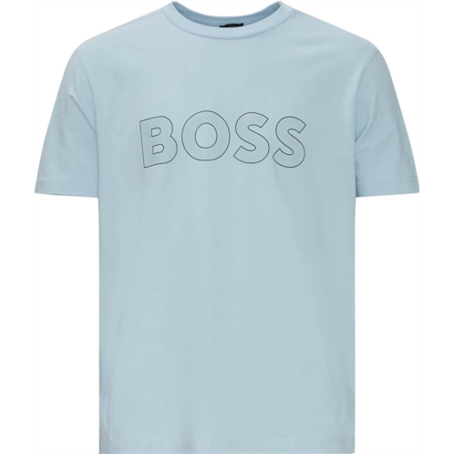 Hugo Boss men leisure jersey t-shirt in light blue