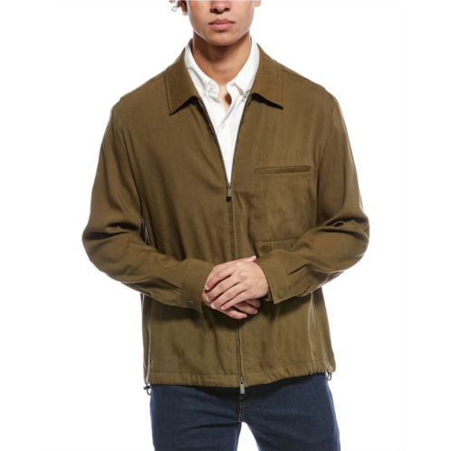 Hugo Boss carper zip linen-blend jacket