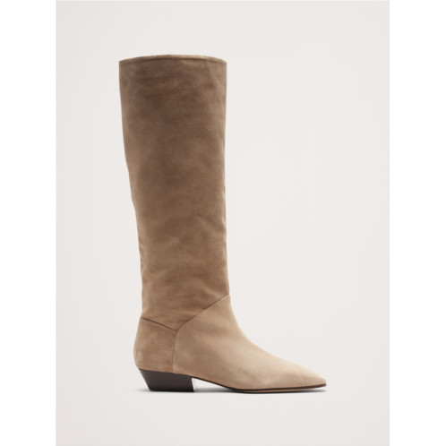 Bananarepublic Italian Suede Knee-High Boot
