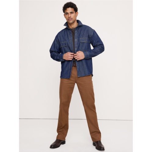 Bananarepublic Straight Linen-Cotton Traveler Pant