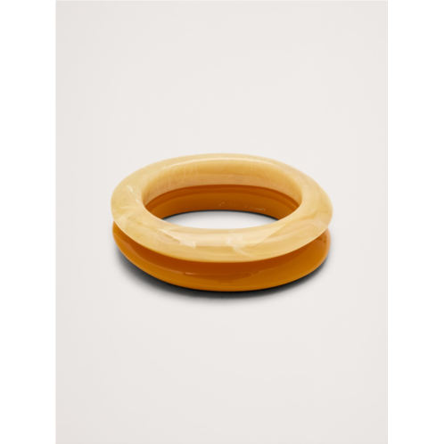 Bananarepublic Marbled Resin Bangle Set by Ben Amun