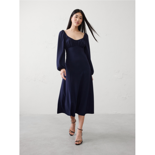 bananarepublic Shirred Bodice Midi Dress