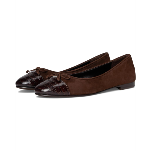 Womens Tory Burch Cap-Toe Ballet