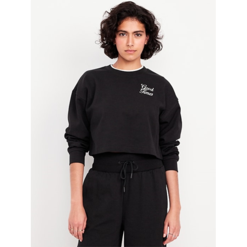 OldNavy Dynamic Fleece Oversized Crop Sweatshirt