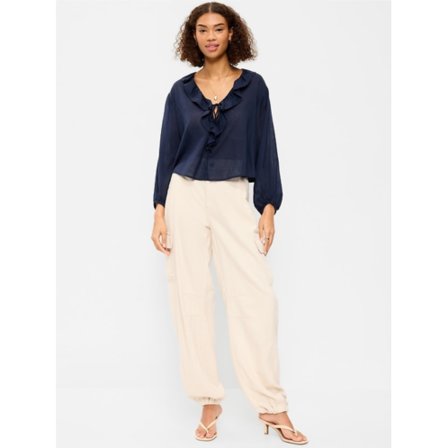 OldNavy Twill Barrel Cargo Pants