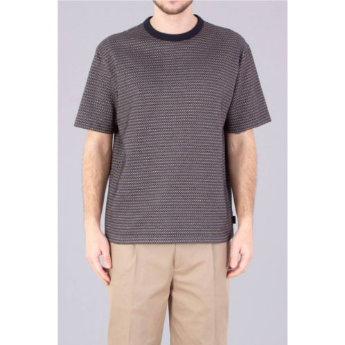 Paul Smith cotton-blend pattern t-shirt in navy