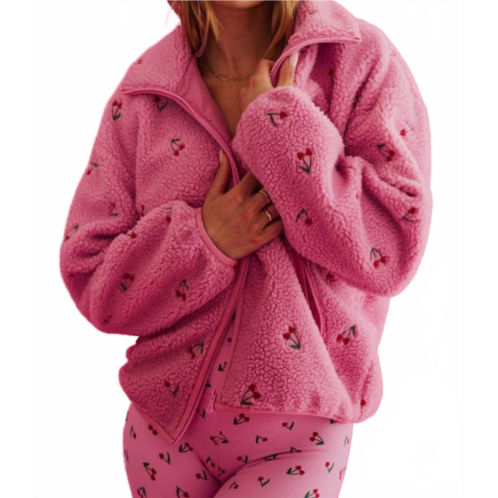 Beach Riot bennie long sleeve jacket in pink