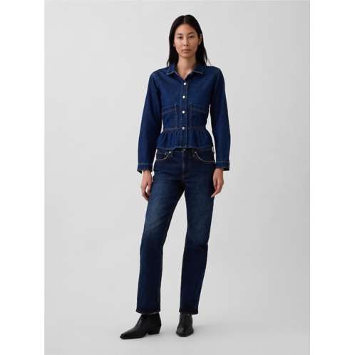 Gap Mid Rise Straight Jeans