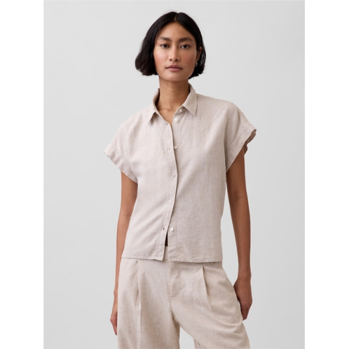 Gap Linen-Blend Oversized Shirt