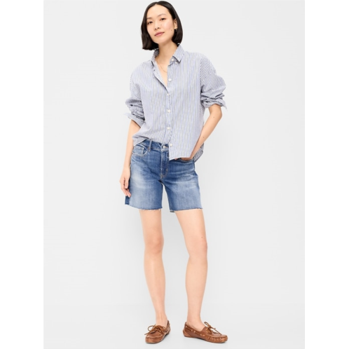 OldNavy High-Waisted OG Jean Cut-Off Shorts -- 7-inch inseam
