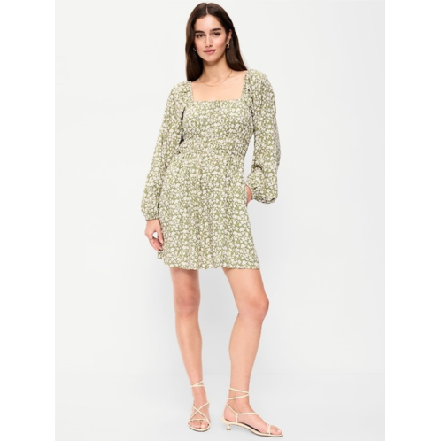 OldNavy Long-Sleeve Square-Neck Mini Dress