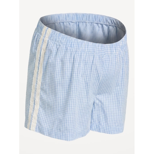 OldNavy Maternity Poplin Boxer Pajama Shorts