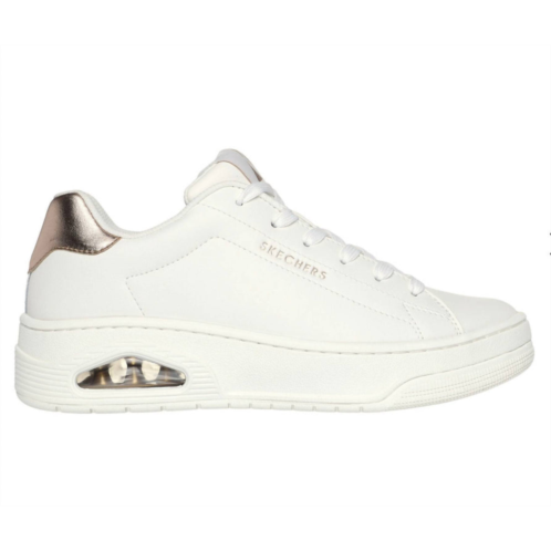 Skechers womens uno court sneakers in white