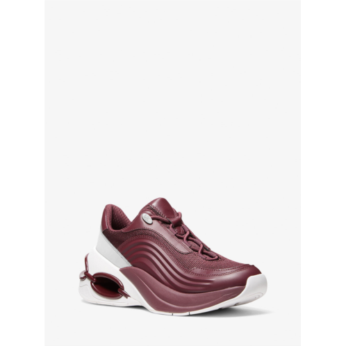 Michael Kors toni mixed-media trainer