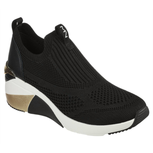 Skechers the wedge sneaker in black
