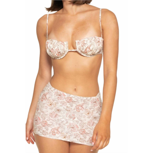 Montce micro mini skirt in venecia floral