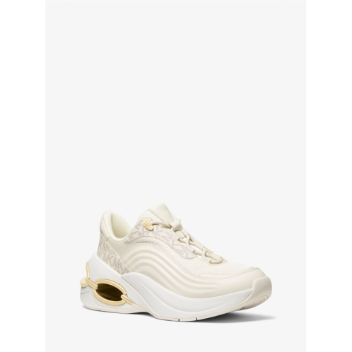 Michael Kors toni mixed-media trainer