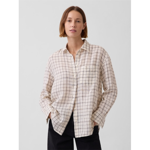 Gap 100% Linen Oversized Shirt