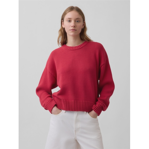 Gap 100% Cotton Oversized Crop Sweater