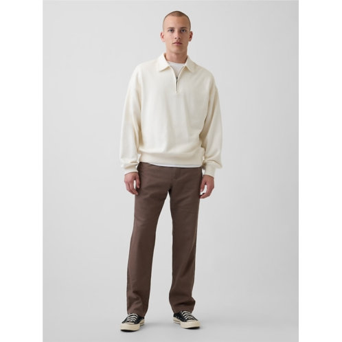 Gap Linen-Cotton Relaxed Straight Pants