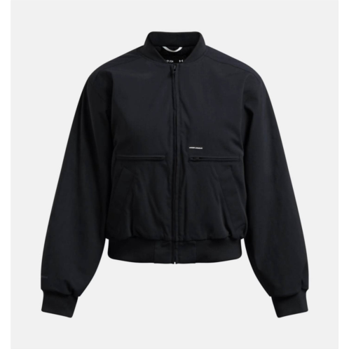 UNDER ARMOUR womens expanse fleece-lined bomber jacket in black